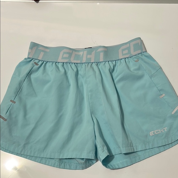ECHT Pants - ECHT Women's Light Blue Athletic Shorts size Medium